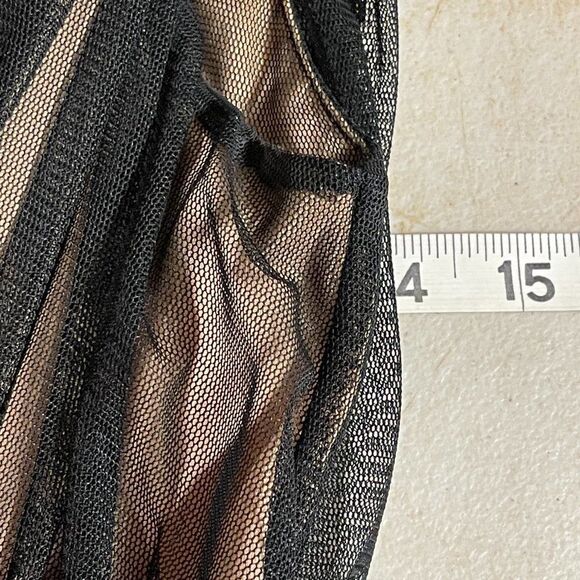 Newport News Cocktail Black V Neck Dress 4 - Picture 9 of 10